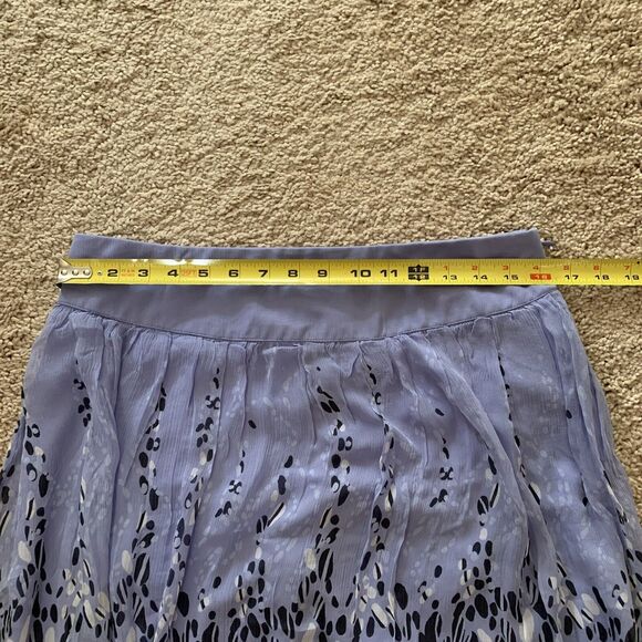 EXPRESS Design Studio Purple Silk Chiffon Bubble Hem Skirt Women’s Size 10 NWT - Picture 11 of 12
